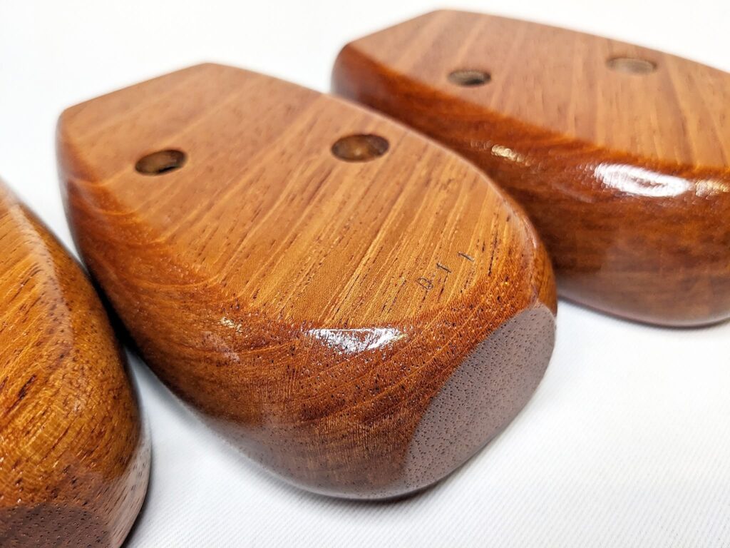 Alto G#4 Ocarina Set - Jatoba, Bloodwood, Aromatic Cedar - Back Close