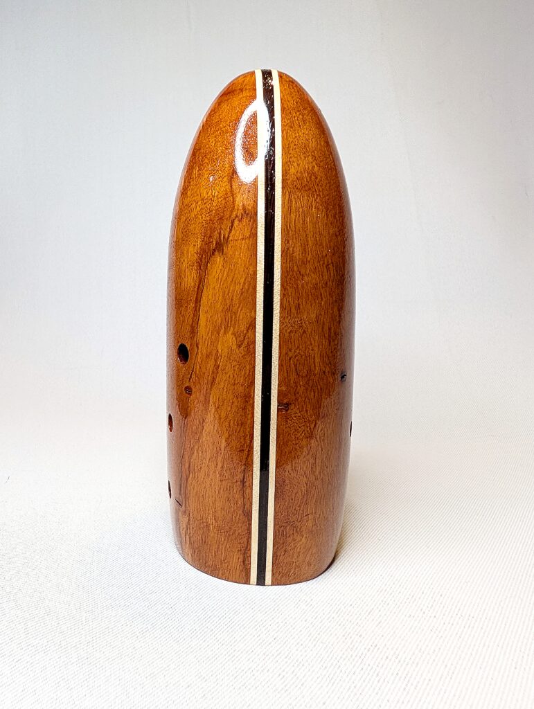 Wooden Bass Xun - Figured Rambutan, Curly Maple, Wenge - Side