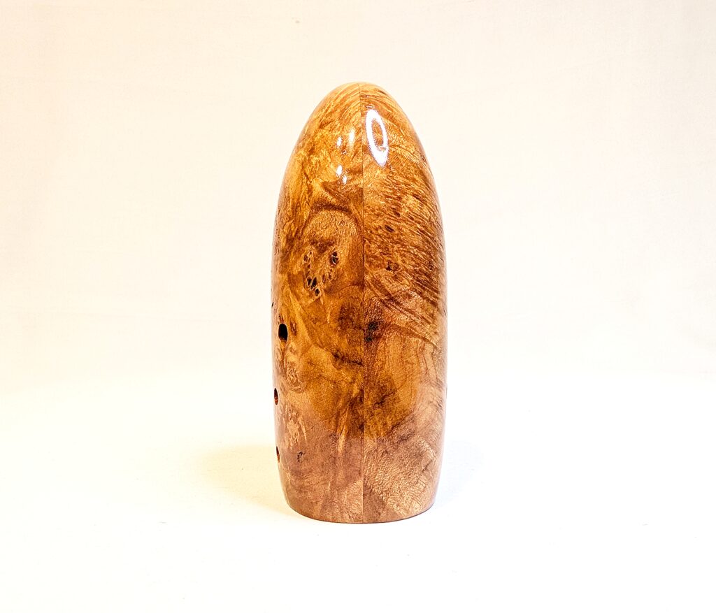 Wooden Bass Xun - Figured Maple Burl - Side