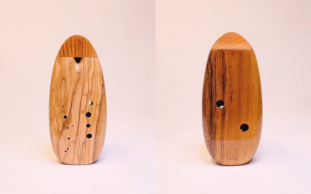 Tenor E4 Wooden Inline Ocarina SN 038 Shop