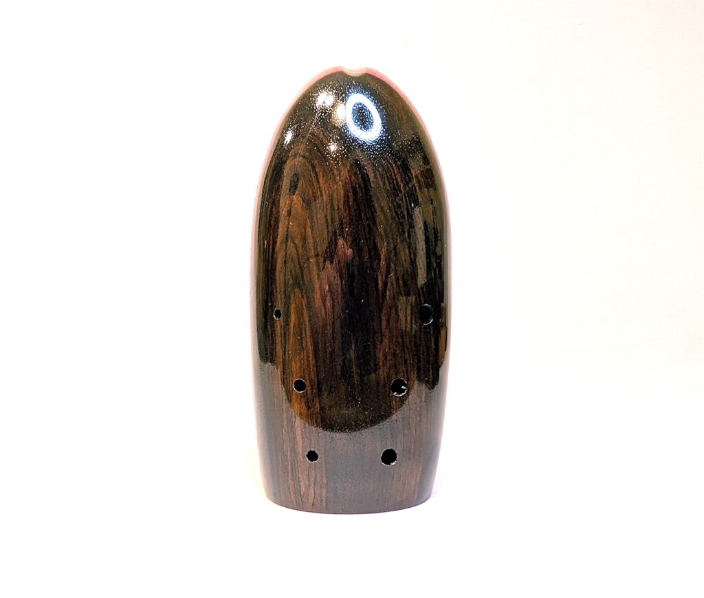 Custom Bass C4 Wooden Xun - African Blackwood, Purpleheart, Padauk - Front