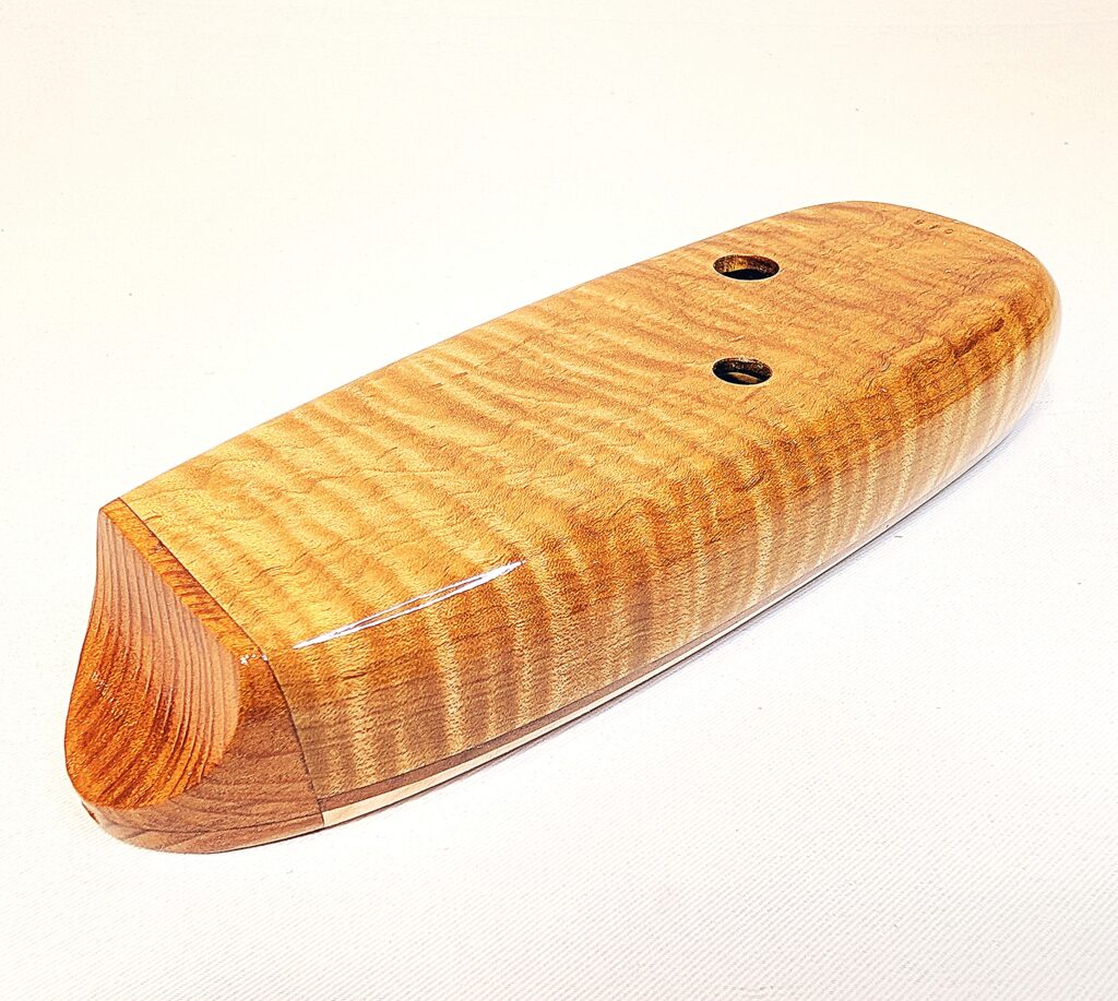 Custom Bass C4 Ocarina Set - Torrified Tiger Maple, Flame Maple, Curly Old Growth Redwood - Detail 2