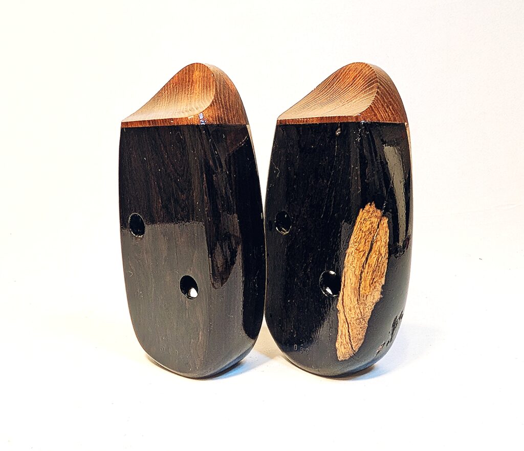 Custom Alto G4 Ocarina Set - African Blackwood, Zebrawood, Redwood - Back 2