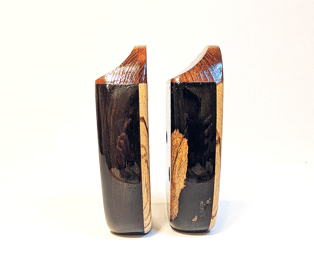 Custom Alto G4 Ocarina Set - African Blackwood, Zebrawood, Redwood - Side 3