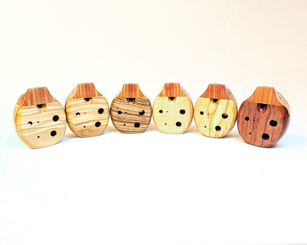 Wooden Pendant Ocarina Set