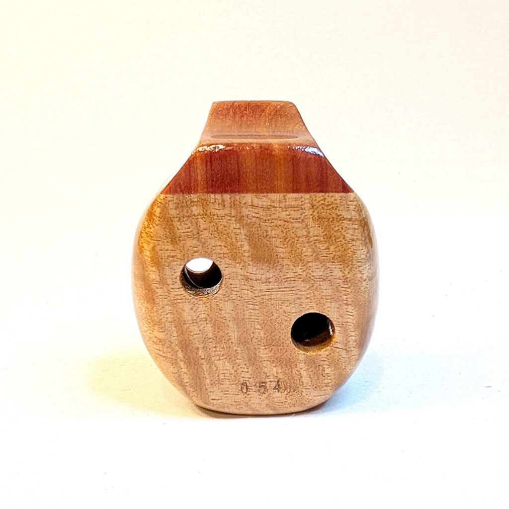 Wooden Pendant Ocarina SN 054 - Back