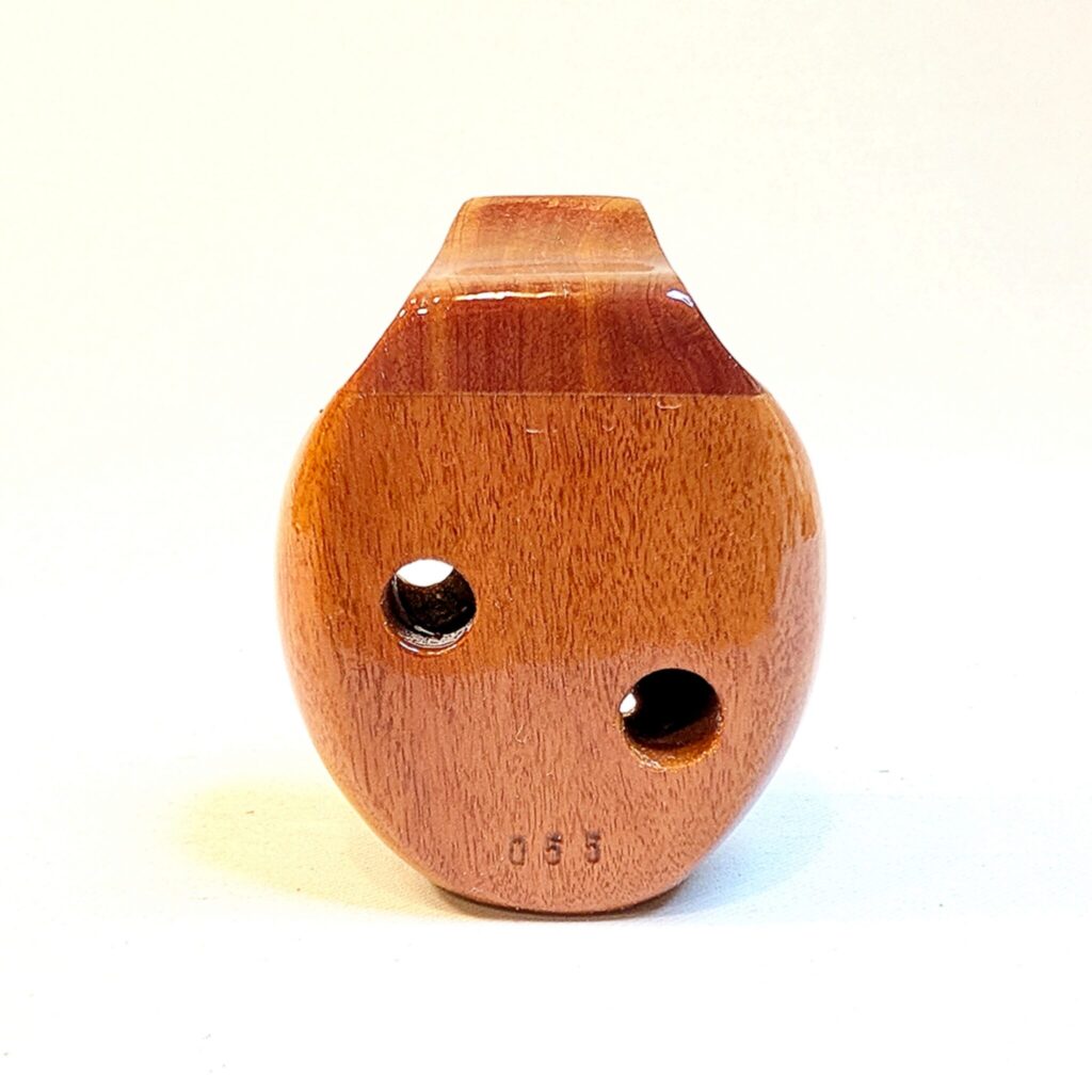 Wooden Pendant Ocarina SN 055 - Back