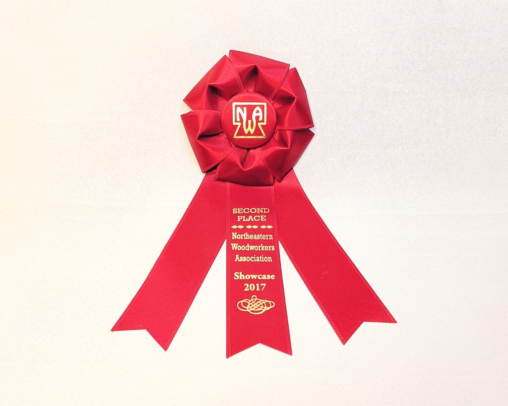 Northeastern Woodworkers Association 2017 Showcase - 2nd Place