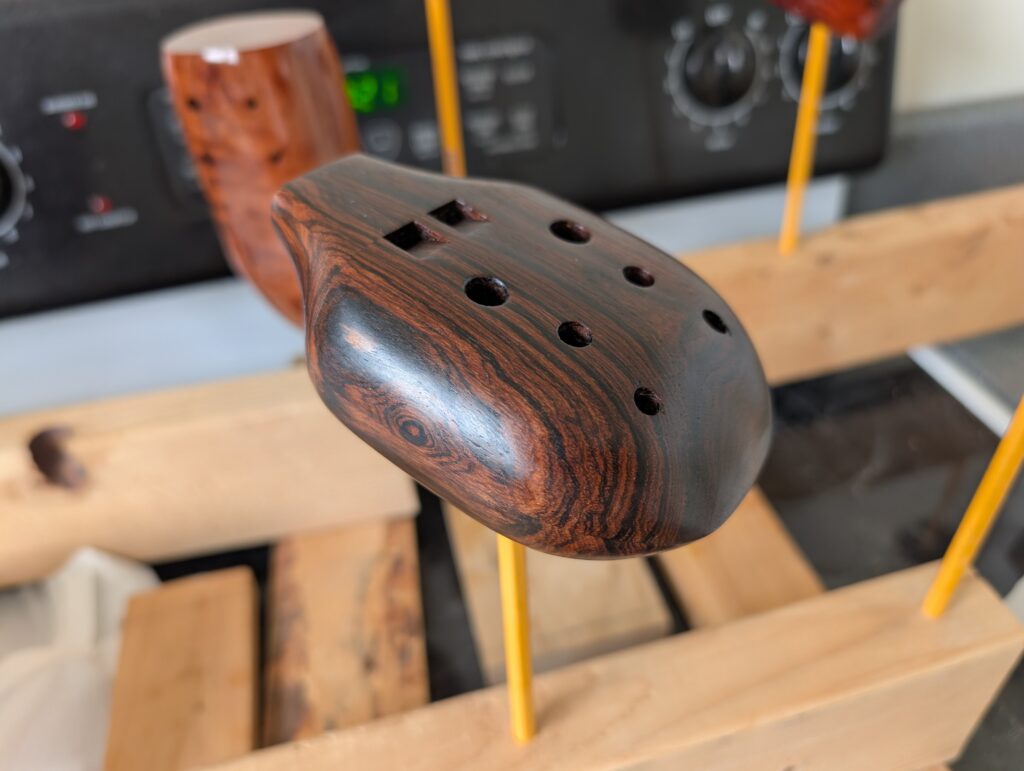 Vintage Albright wooden harmony ocarina repair and restoration - 8