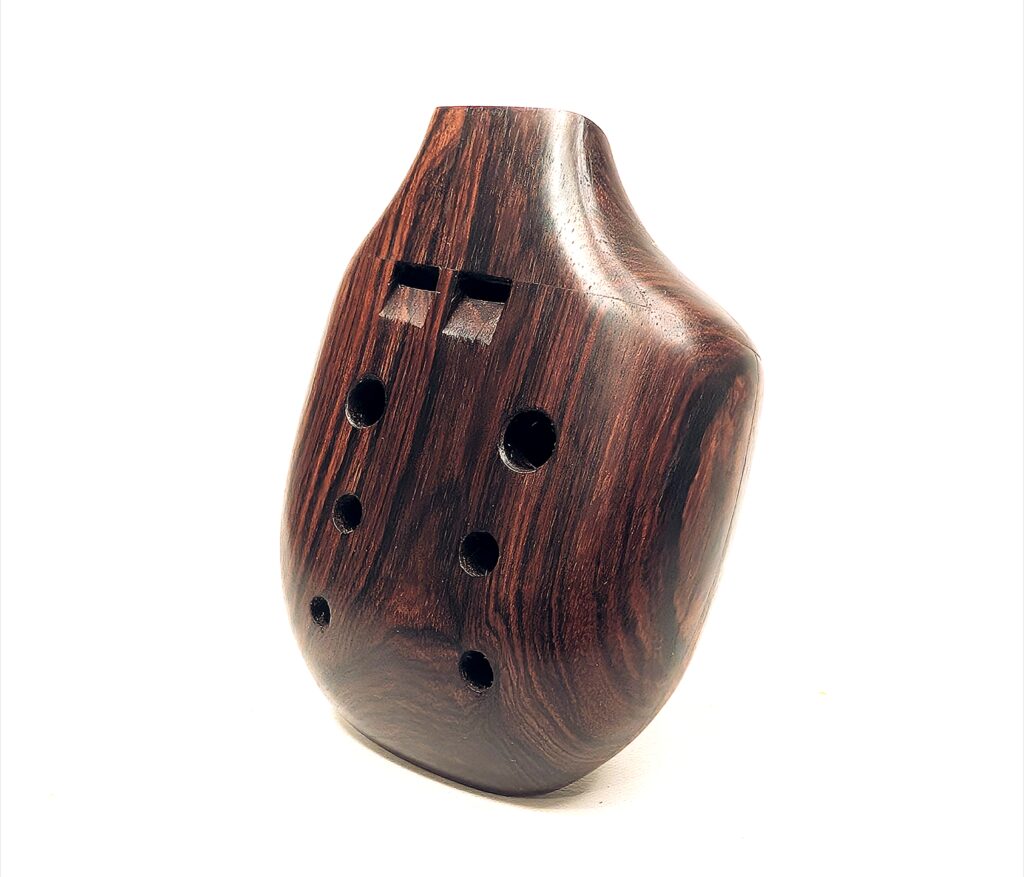 Repaired and Restored Vintage Albright Wooden Harmony Ocarina - Side 1